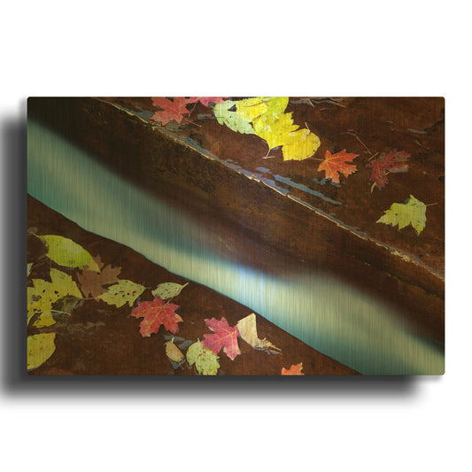 'Fracture' By Larry Malvin Gold Metal Wall Art