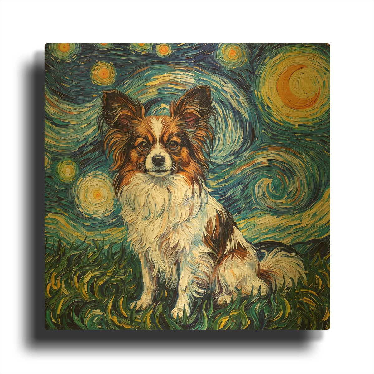 'Papillon Starry Night' By Rich Monet Gold Metal Wall Art