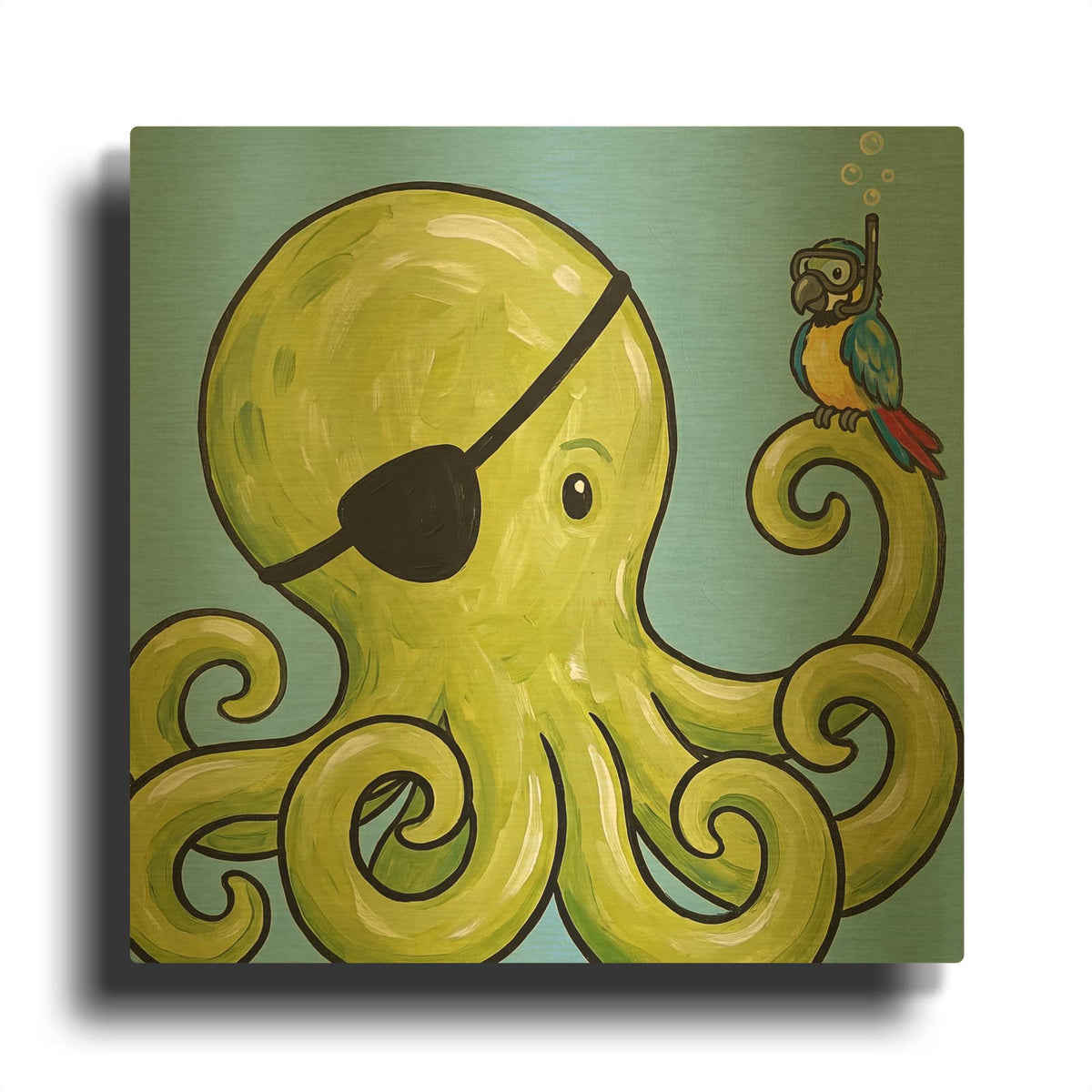 'Pirate Friends' By Rich Monet Gold Metal Wall Art