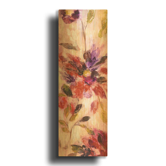 'Exuberant Florals I' By Silvia Vassileva Gold Metal Wall Art