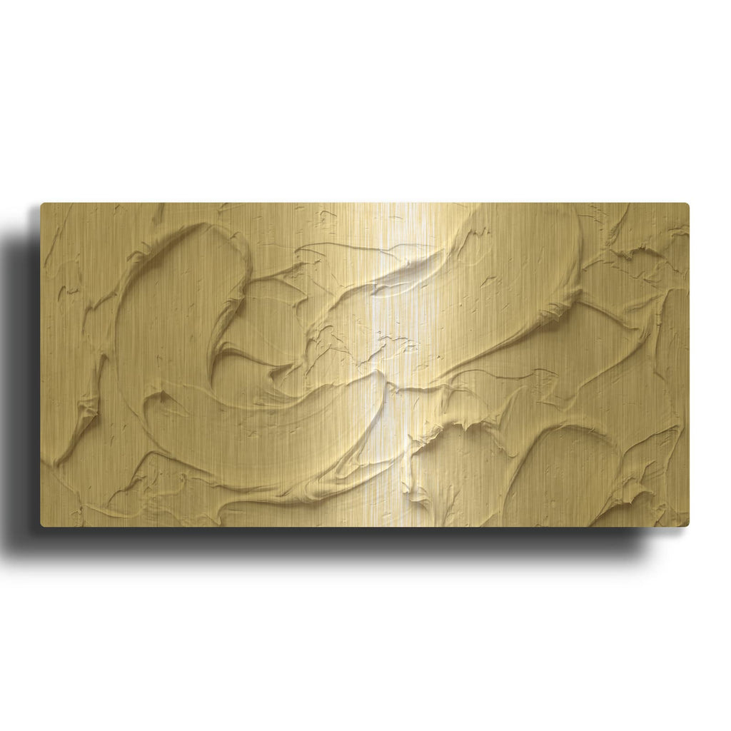 'North Pole' By Rich Monet Gold Metal Wall Art