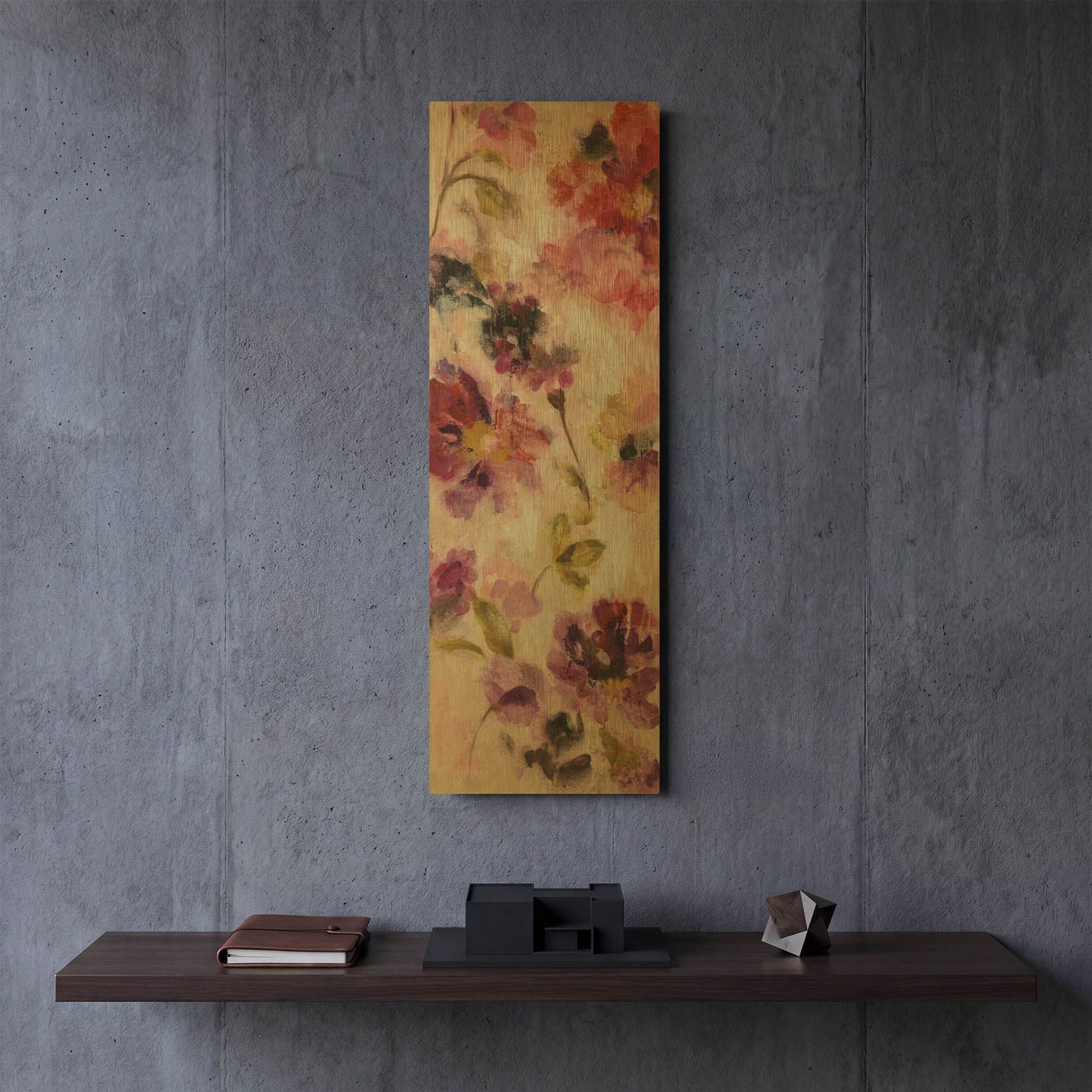 'Exuberant Florals II' By Silvia Vassileva Gold Metal Wall Art