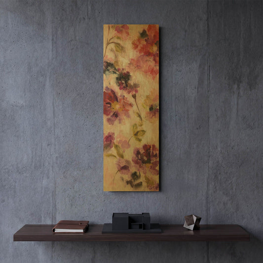 'Exuberant Florals II' By Silvia Vassileva Gold Metal Wall Art
