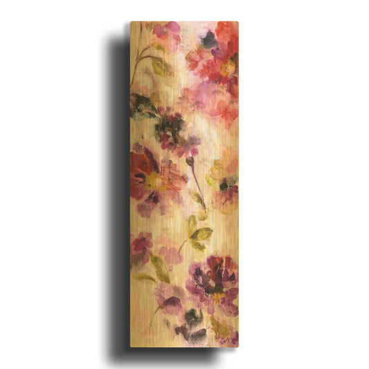 'Exuberant Florals II' By Silvia Vassileva Gold Metal Wall Art