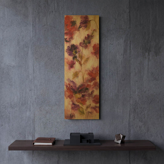 'Exuberant Florals III' By Silvia Vassileva Gold Metal Wall Art