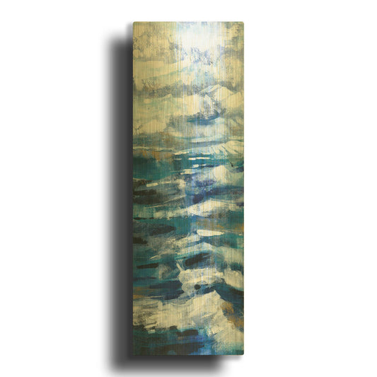 'Above the Mountains I' By Silvia Vassileva Gold Metal Wall Art