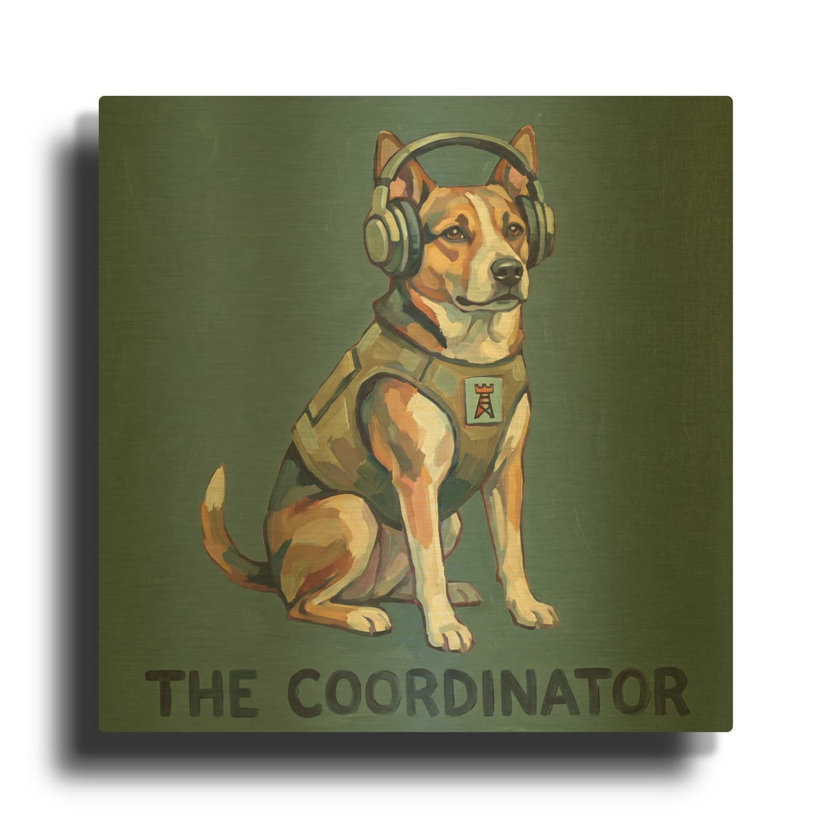 'The Coordinator' By Ann Klee Gold Metal Wall Art