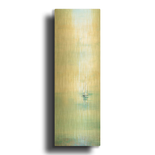 'Early Morning Sea I' By Silvia Vassileva Gold Metal Wall Art