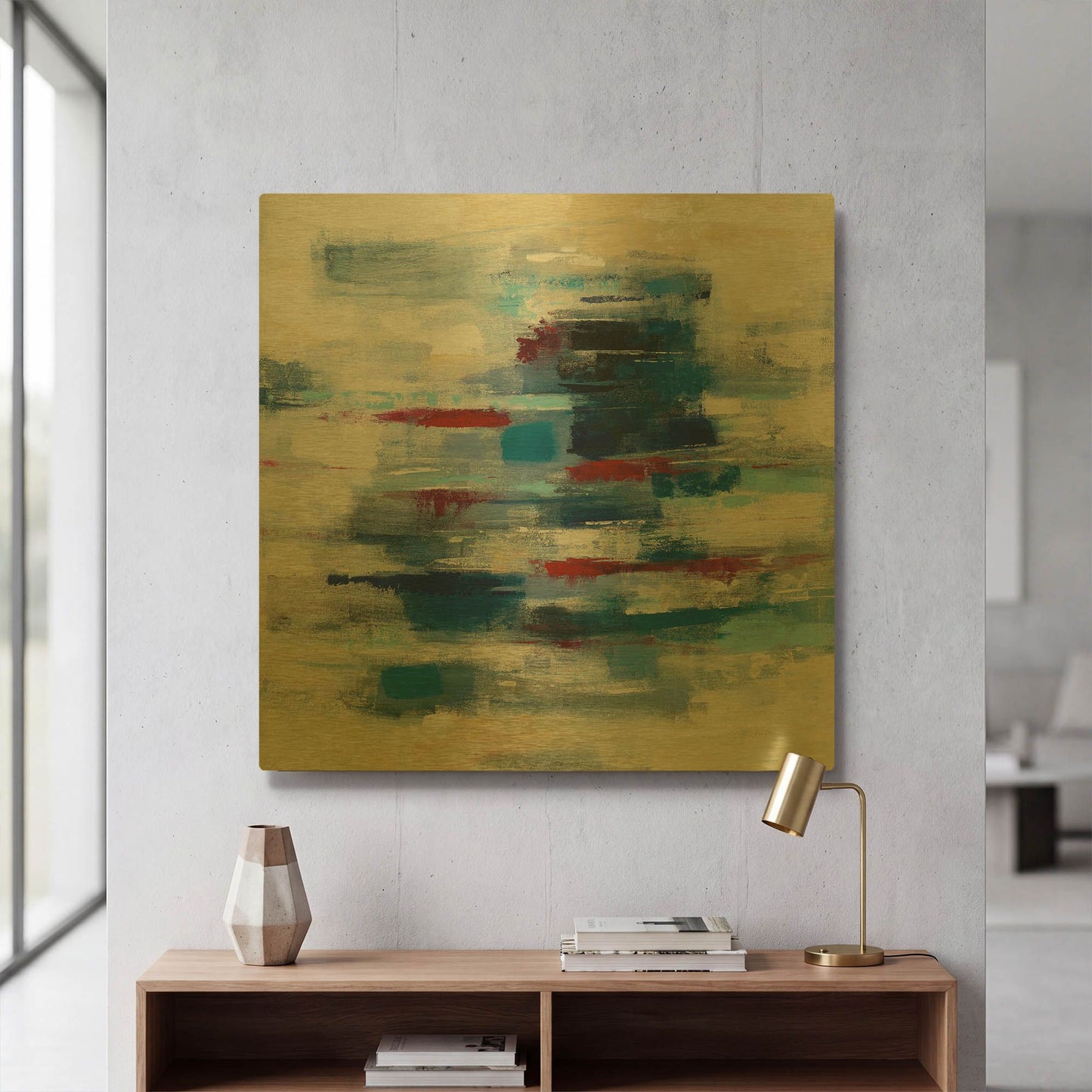 'Spinnaker' By Silvia Vassileva Gold Metal Wall Art