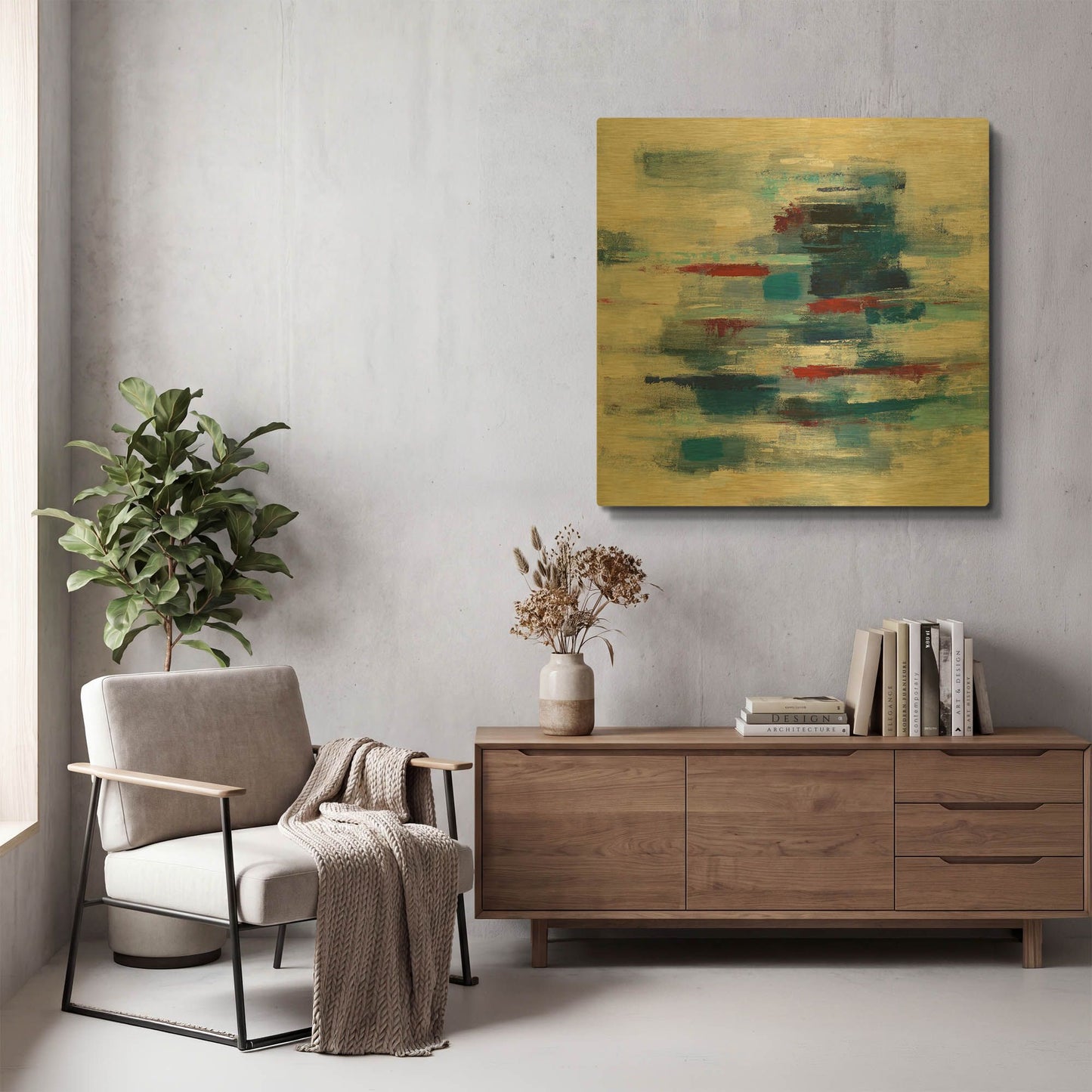 'Spinnaker' By Silvia Vassileva Gold Metal Wall Art