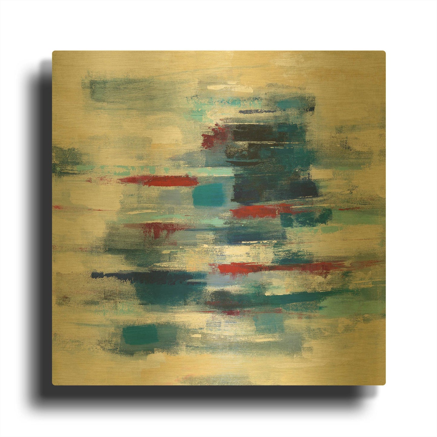 'Spinnaker' By Silvia Vassileva Gold Metal Wall Art