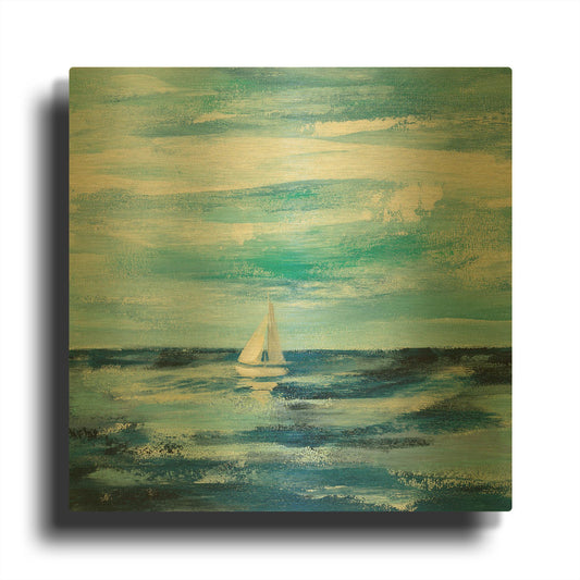 'Black Sea II' By Silvia Vassileva Gold Metal Wall Art