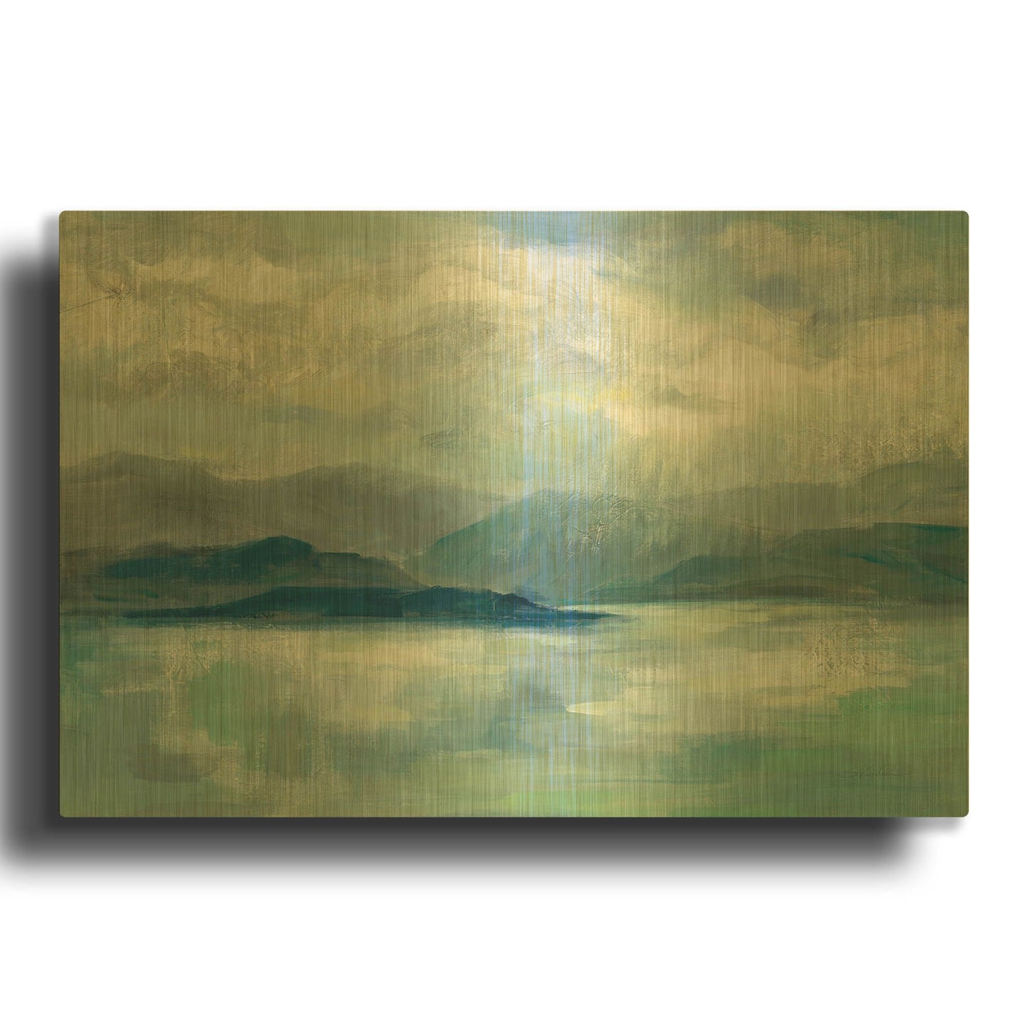 'Early Sunrise' By Silvia Vassileva Gold Metal Wall Art