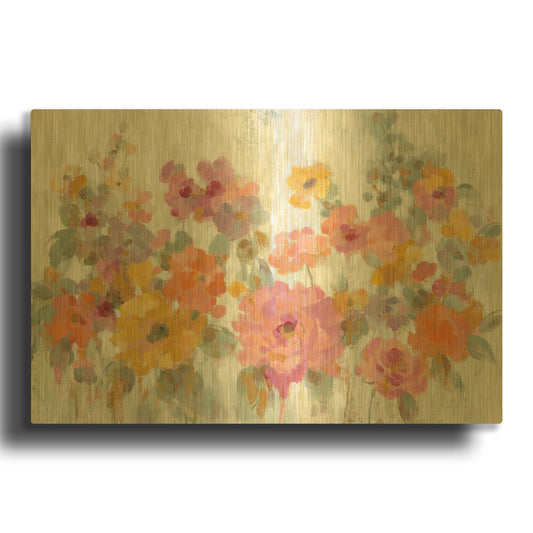 'Garden Fun' By Silvia Vassileva Gold Metal Wall Art