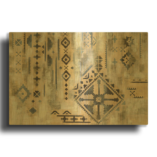 'Scandanavian Mood I' By Silvia Vassileva Gold Metal Wall Art