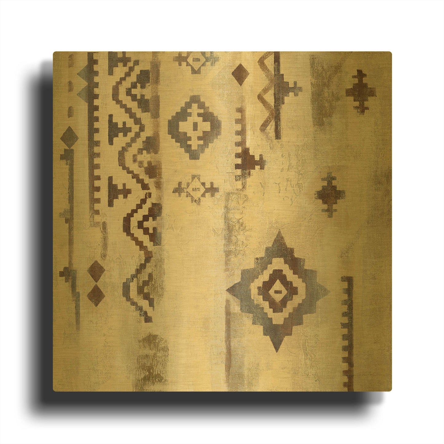 'Scandanavian Mood II' By Silvia Vassileva Gold Metal Wall Art