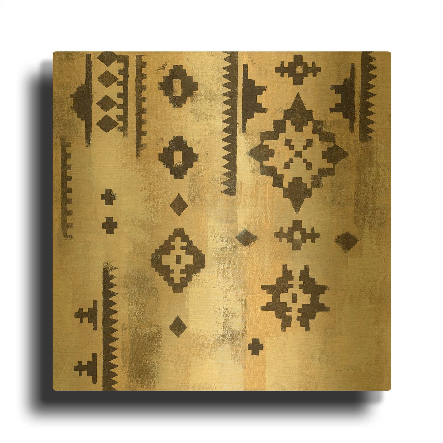 'Scandanavian Mood III' By Silvia Vassileva Gold Metal Wall Art