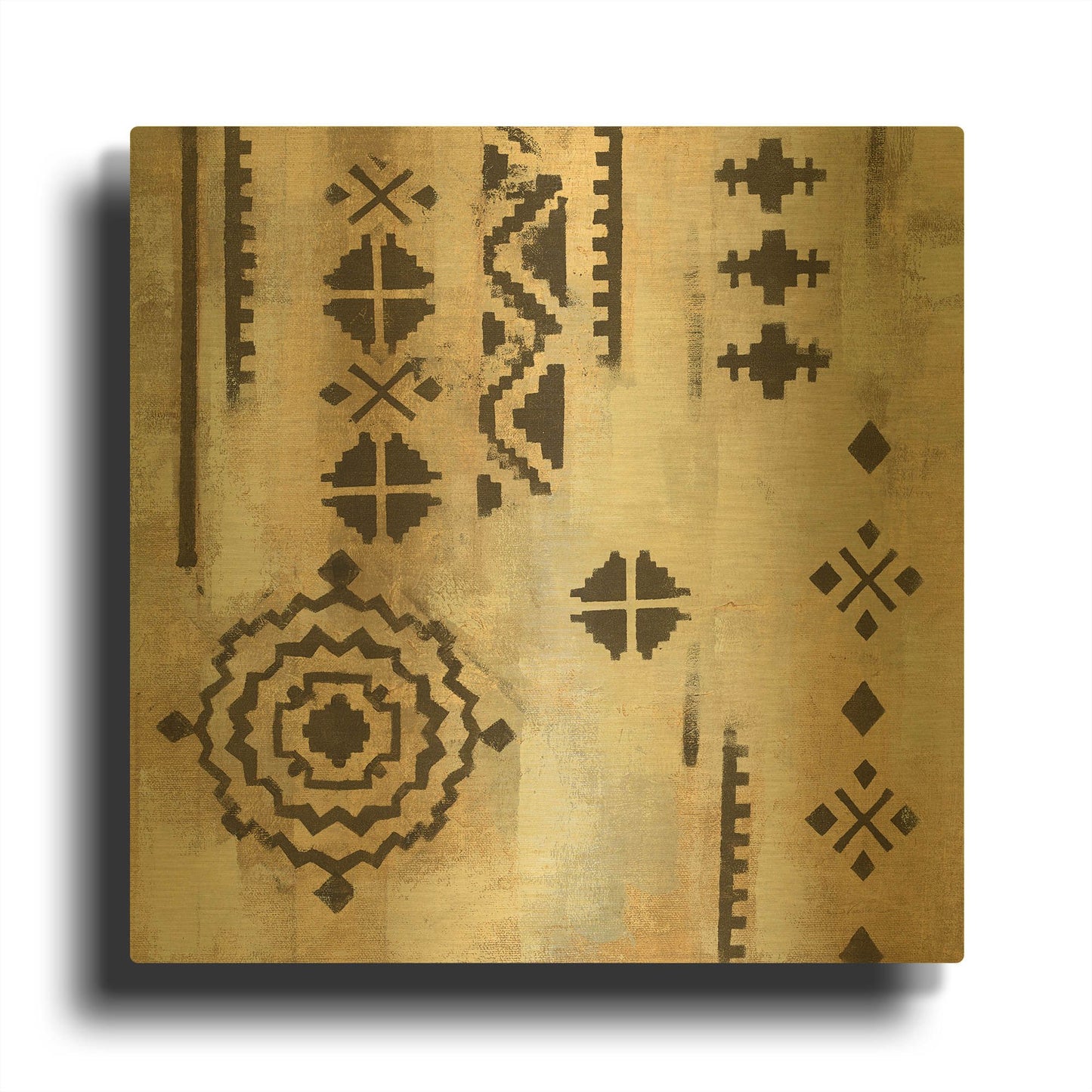 'Scandanavian Mood IV' By Silvia Vassileva Gold Metal Wall Art