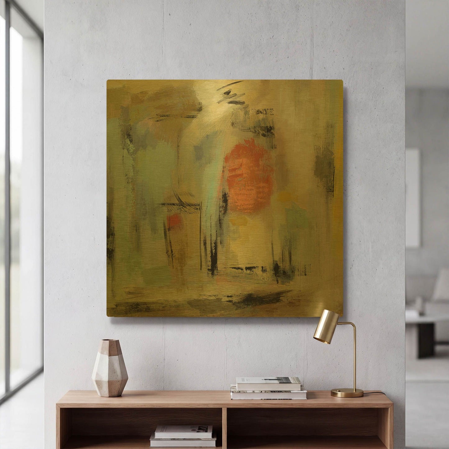 'Kyoto Street' By Silvia Vassileva Gold Metal Wall Art