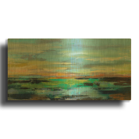 'Delmar Sunset I' By Silvia Vassileva Gold Metal Wall Art