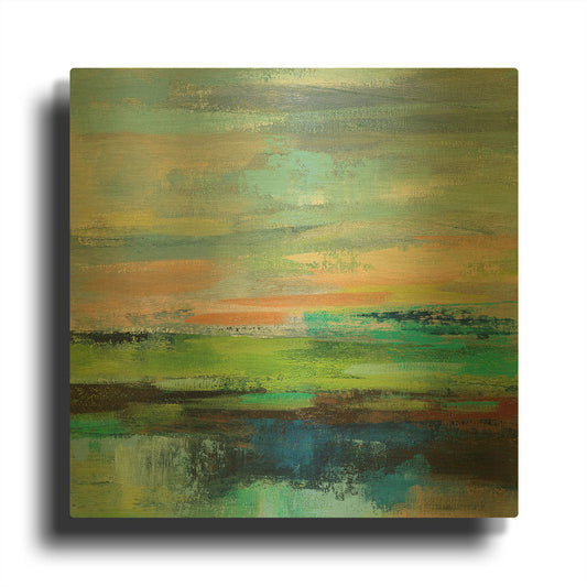 'Delmar Sunset II' By Silvia Vassileva Gold Metal Wall Art