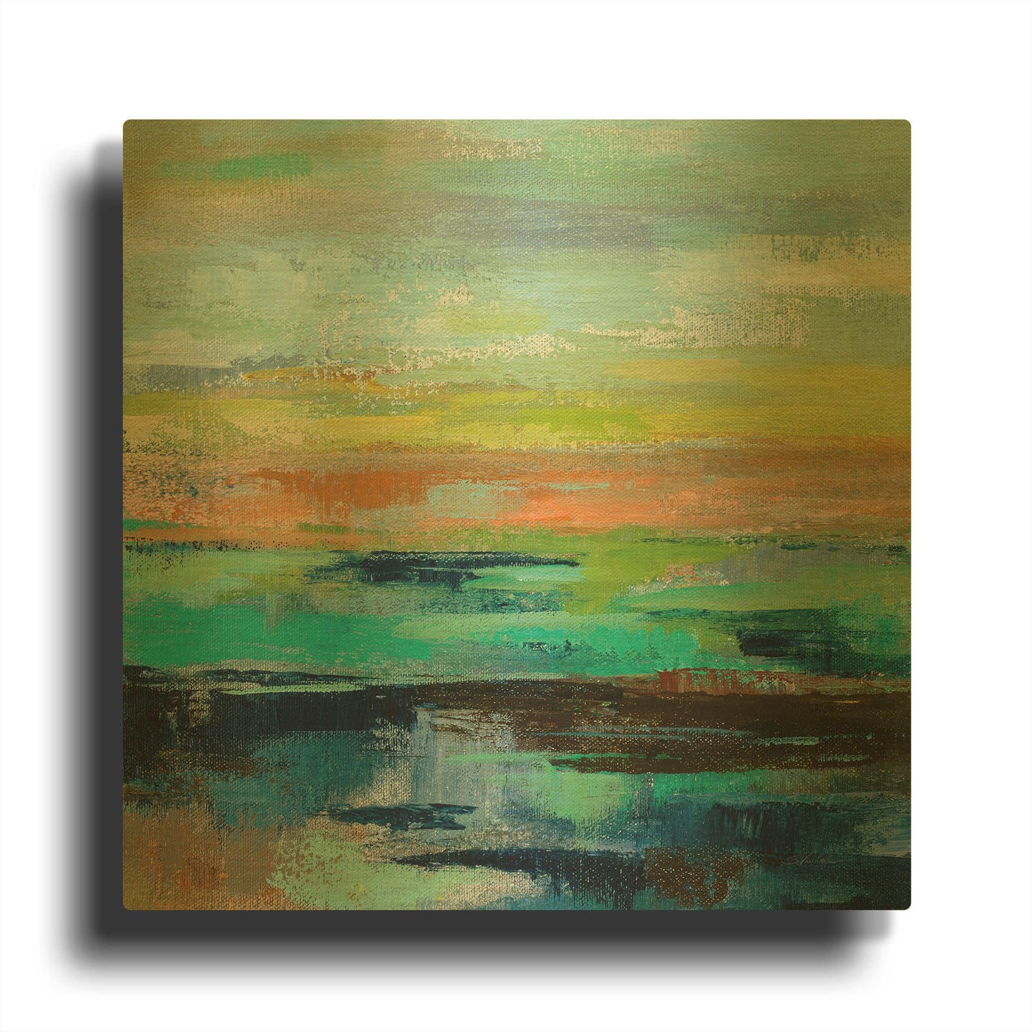 'Delmar Sunset III' By Silvia Vassileva Gold Metal Wall Art