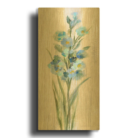 'Farm Flower IV' By Silvia Vassileva Gold Metal Wall Art