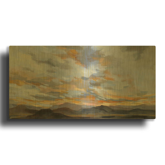'High Desert Sky I' By Silvia Vassileva Gold Metal Wall Art