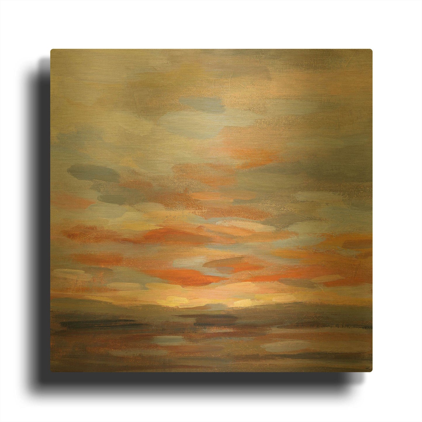 'High Desert Sky II' By Silvia Vassileva Gold Metal Wall Art