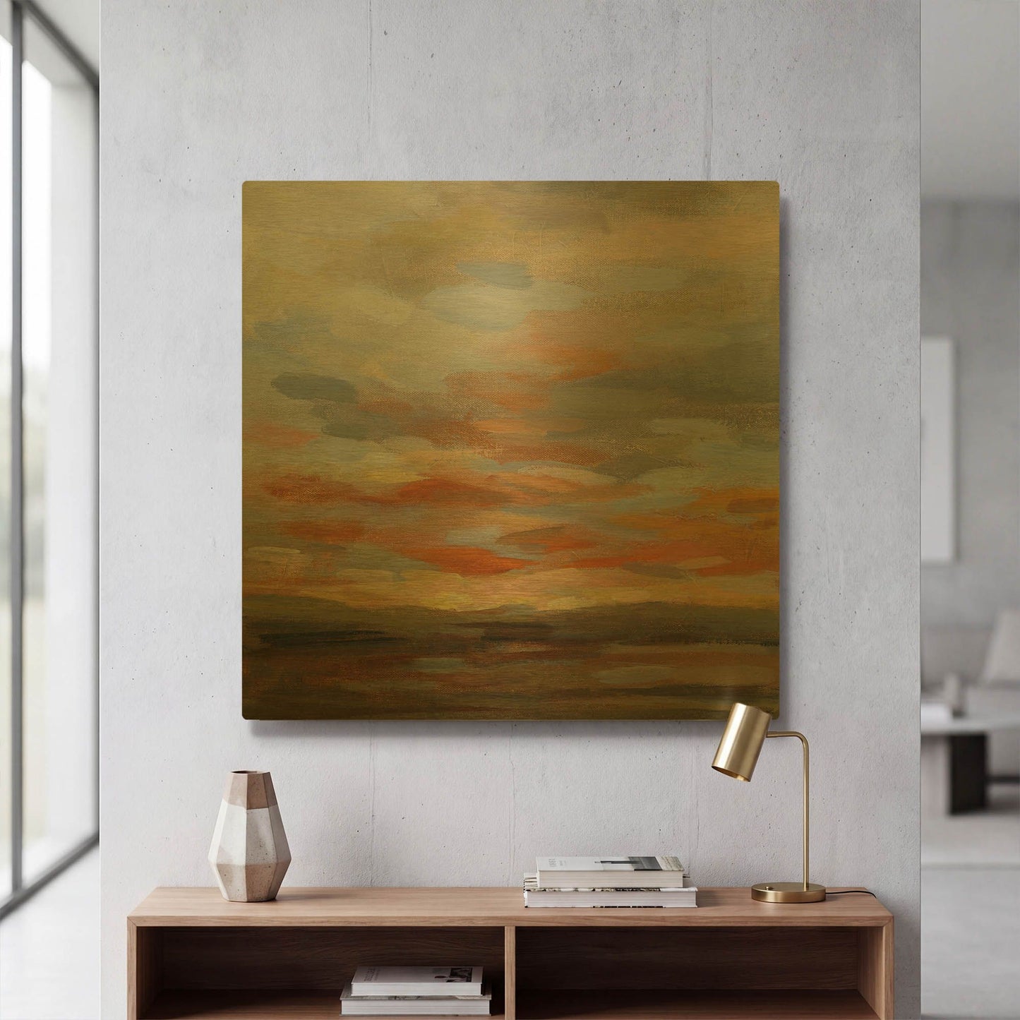 'High Desert Sky II' By Silvia Vassileva Gold Metal Wall Art