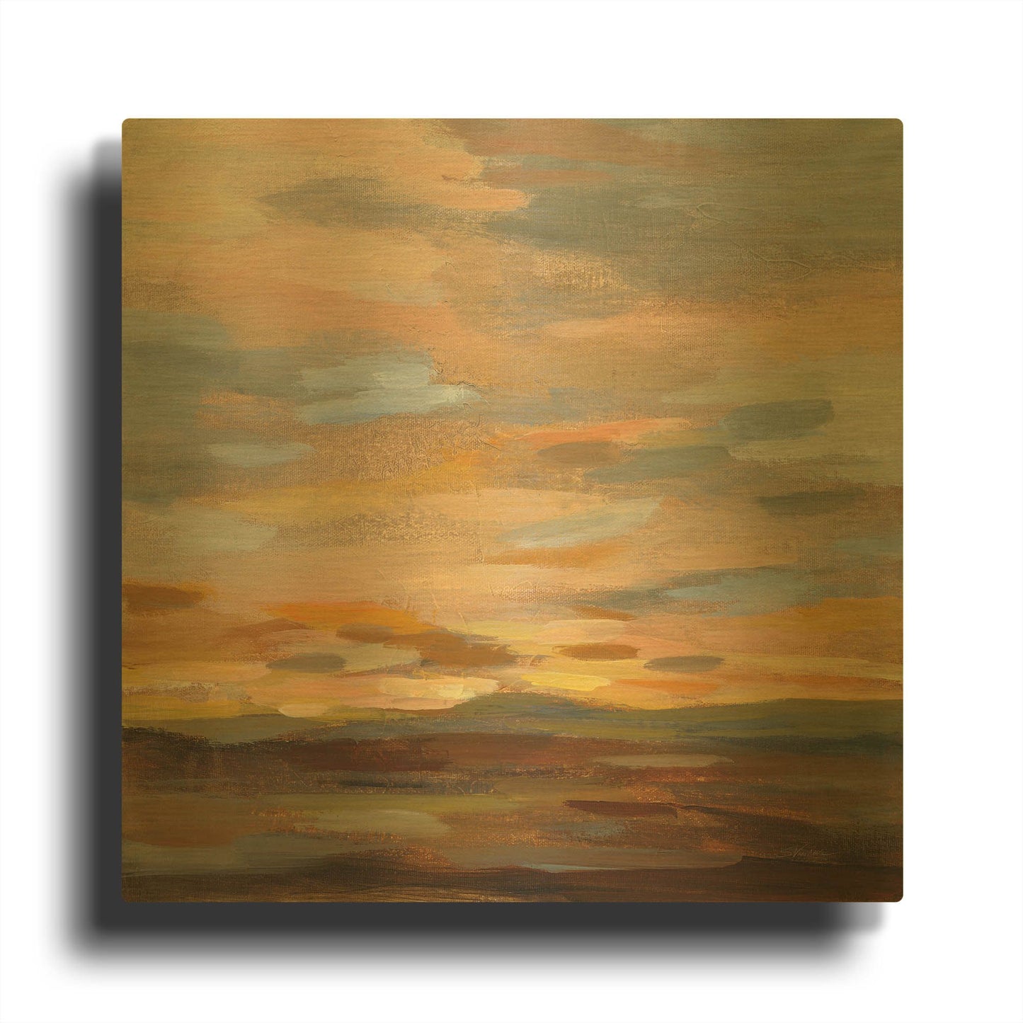 'High Desert Sky III' By Silvia Vassileva Gold Metal Wall Art