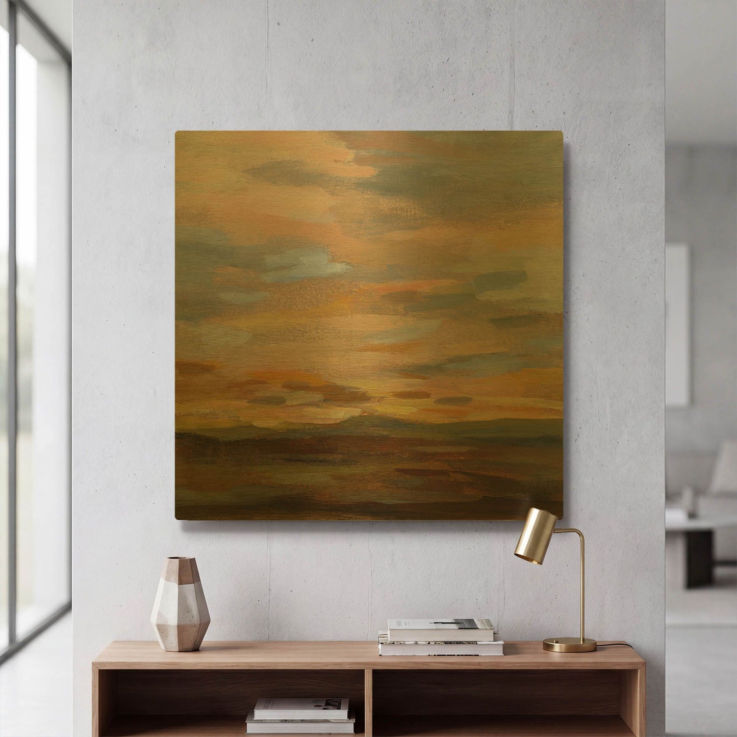 'High Desert Sky III' By Silvia Vassileva Gold Metal Wall Art