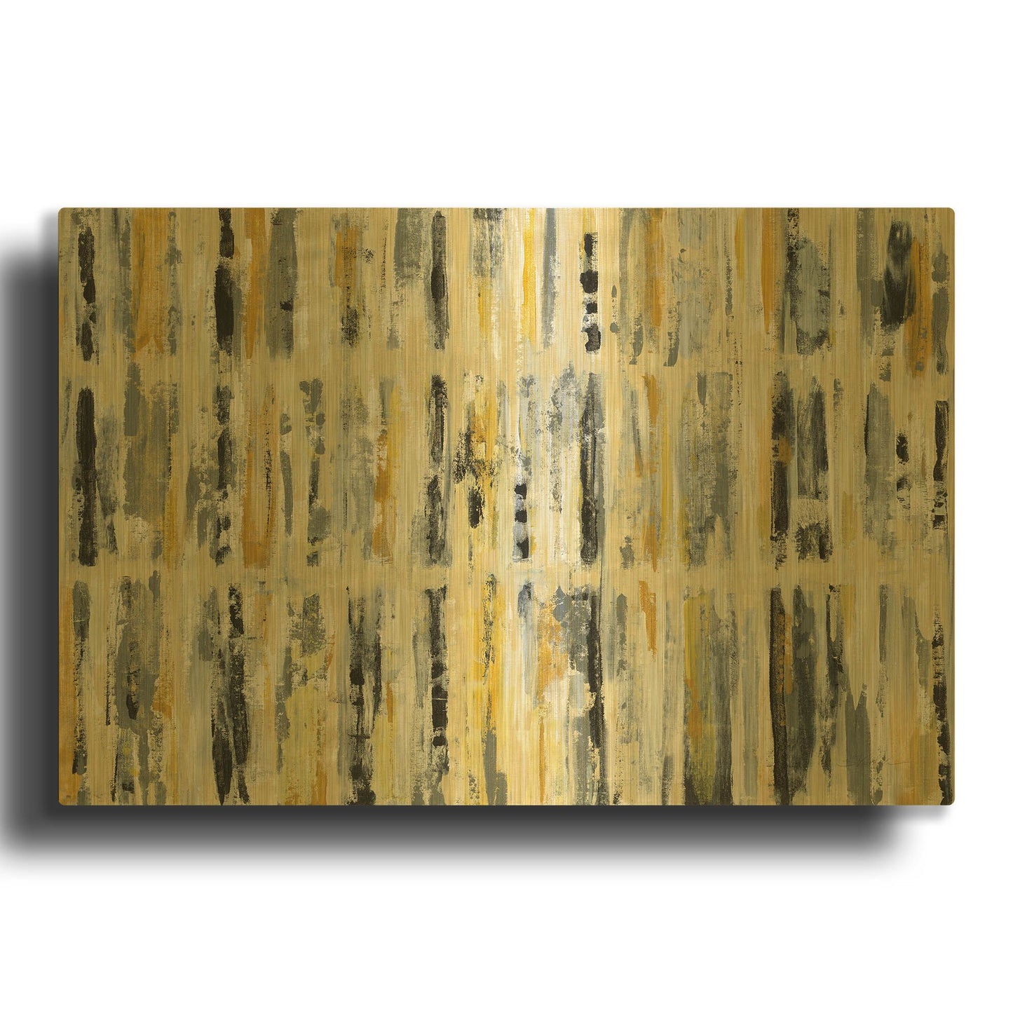 'Foliage Tapestry' By Silvia Vassileva Gold Metal Wall Art