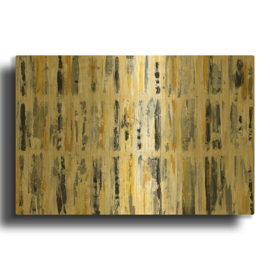 'Foliage Tapestry' By Silvia Vassileva Gold Metal Wall Art