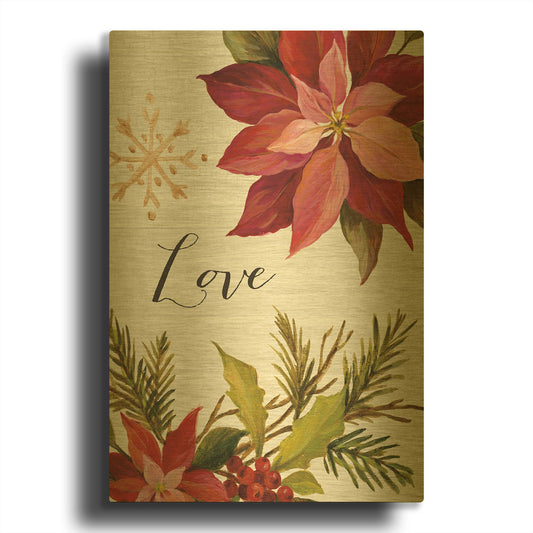 'Christmas Moments III' By Silvia Vassileva Gold Metal Wall Art