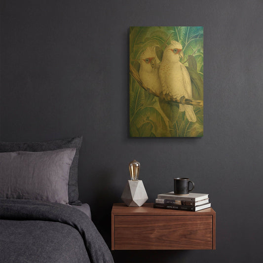 'Painted Plumage Three' By Steve Hunziker OOB Gold Metal Wall Art