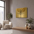 'Moon Tree 1' By Karen Smith Gold Metal Wall Art