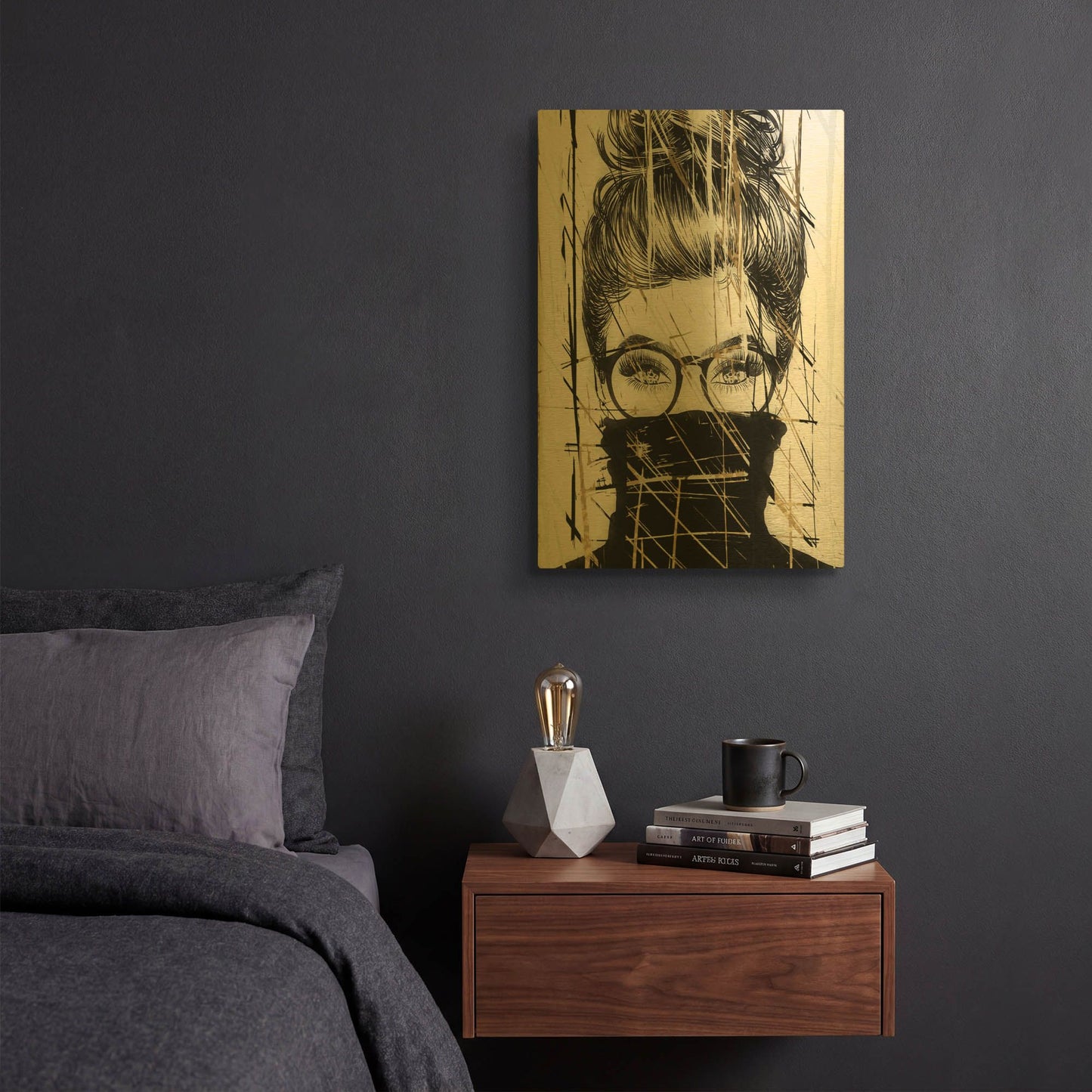 'Golden Girl 1' By Karen Smith Gold Metal Wall Art