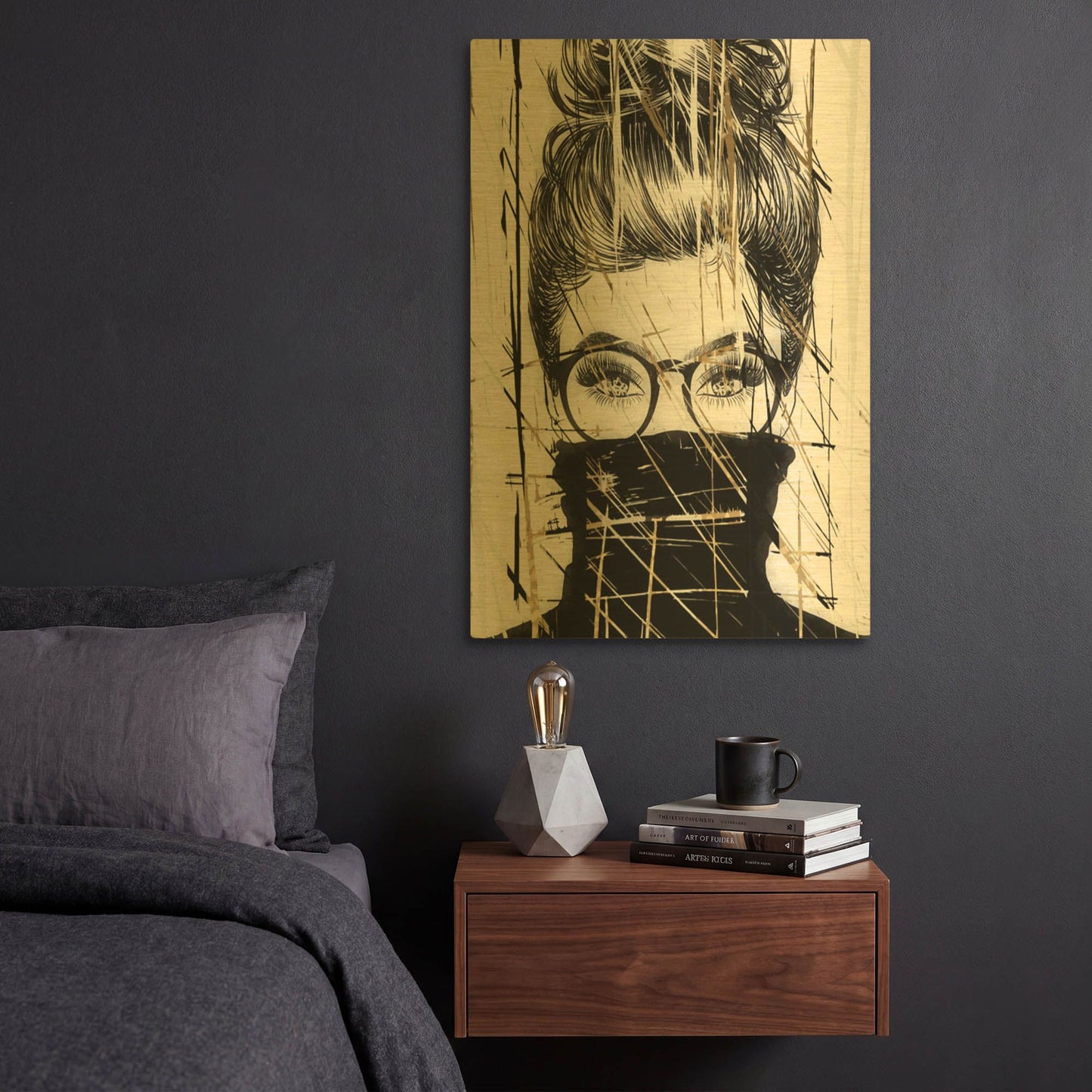 'Golden Girl 1' By Karen Smith Gold Metal Wall Art