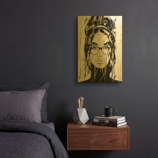 'Golden Girl 2' By Karen Smith Gold Metal Wall Art