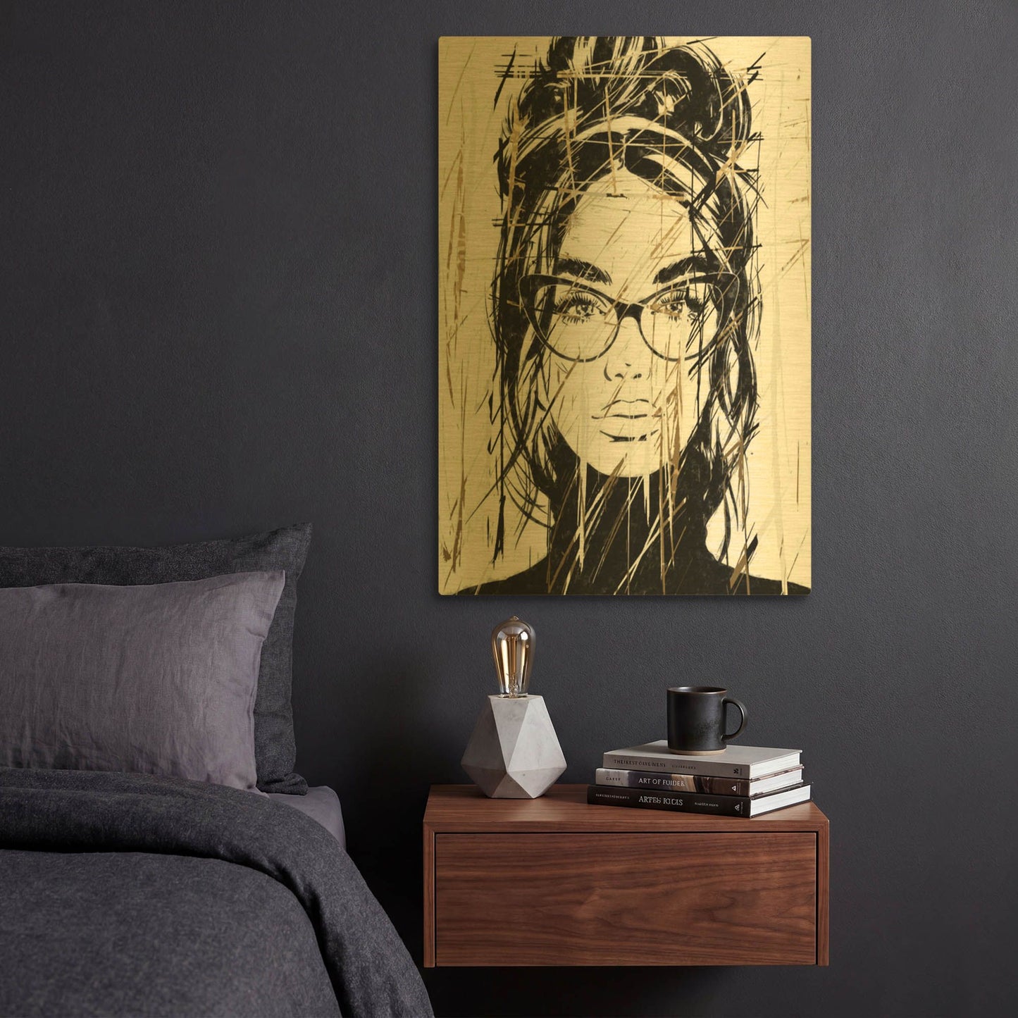 'Golden Girl 2' By Karen Smith Gold Metal Wall Art