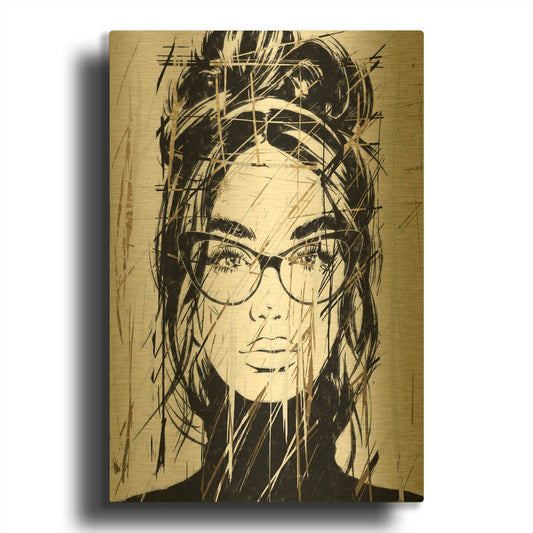 'Golden Girl 2' By Karen Smith Gold Metal Wall Art