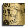 'Graffiti Bust 1' By Karen Smith Gold Metal Wall Art