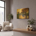 'Dutch Canal' By Chris Vest Gold Metal Wall Art