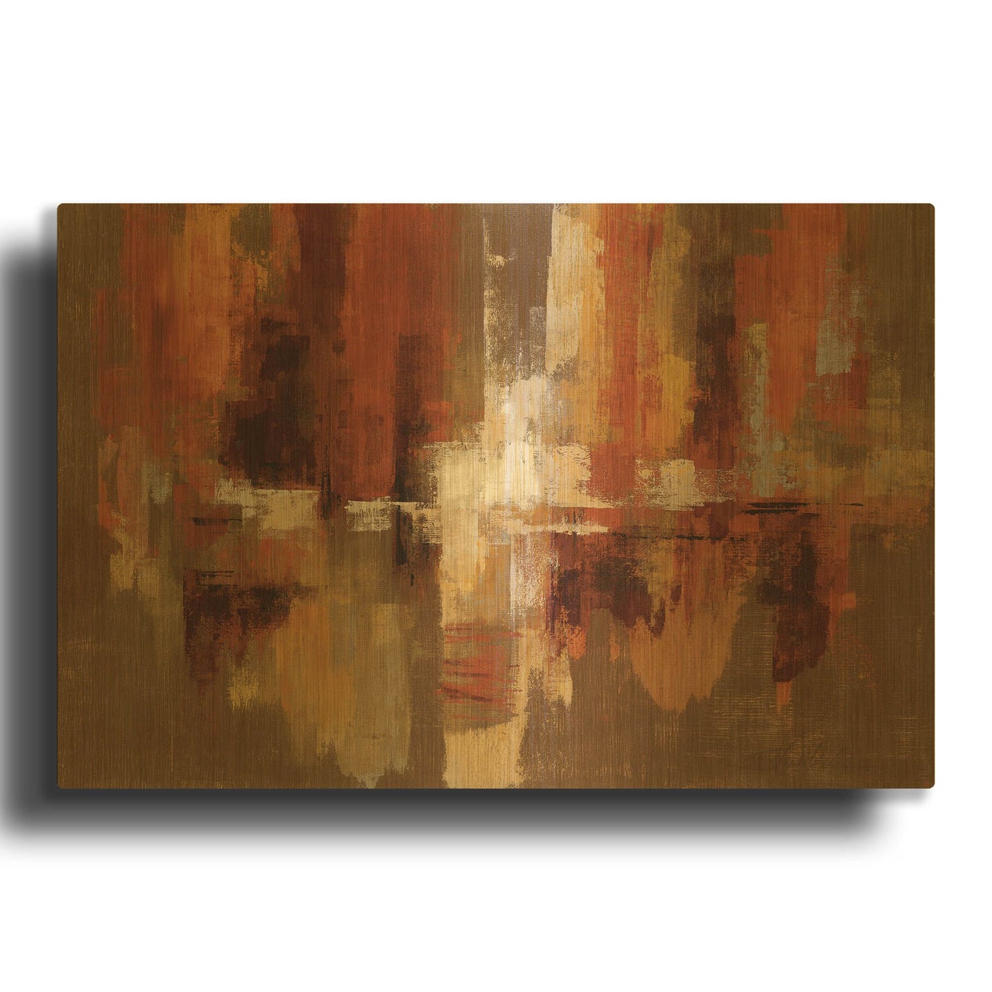 'Castanets' By Silvia Vassileva Gold Metal Wall Art