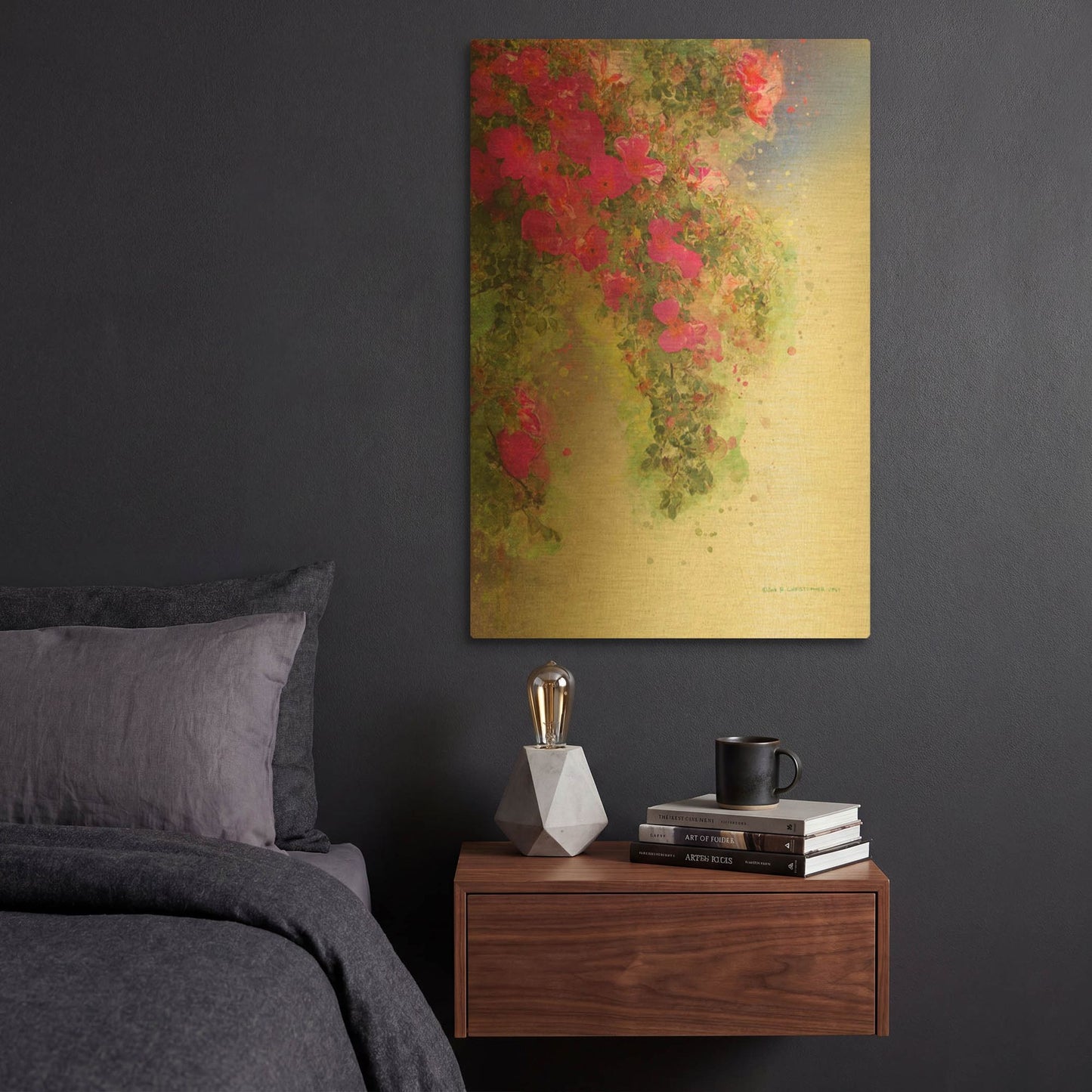 'Cv 773b 36x30' By Chris Vest Gold Metal Wall Art