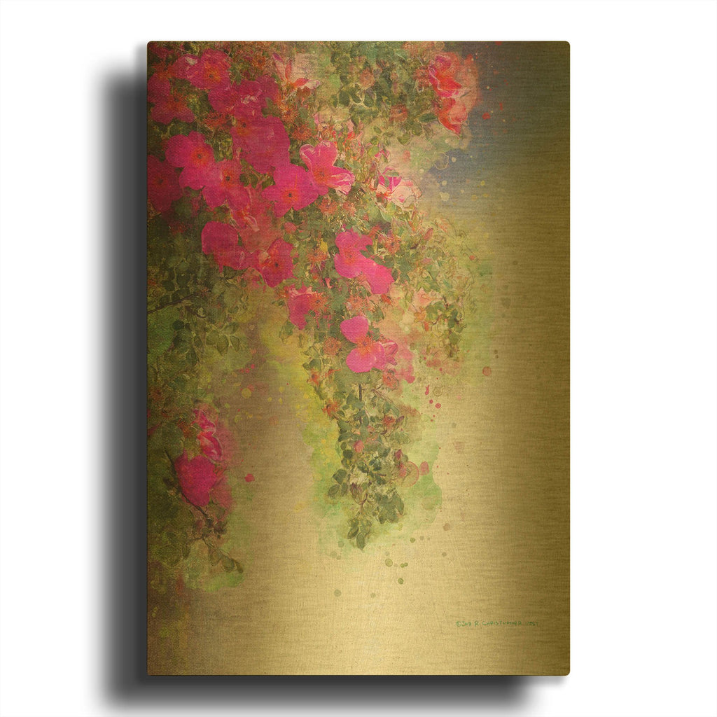 'Cv 773b 36x30' By Chris Vest Gold Metal Wall Art