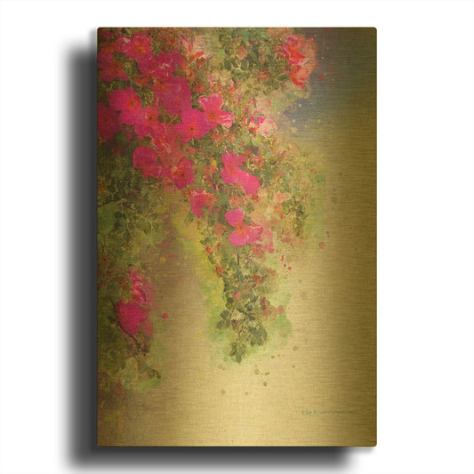 'Cv 773b 36x30' By Chris Vest Gold Metal Wall Art