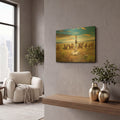 'Cairn Above Elk Refuge' By Chris Vest Gold Metal Wall Art
