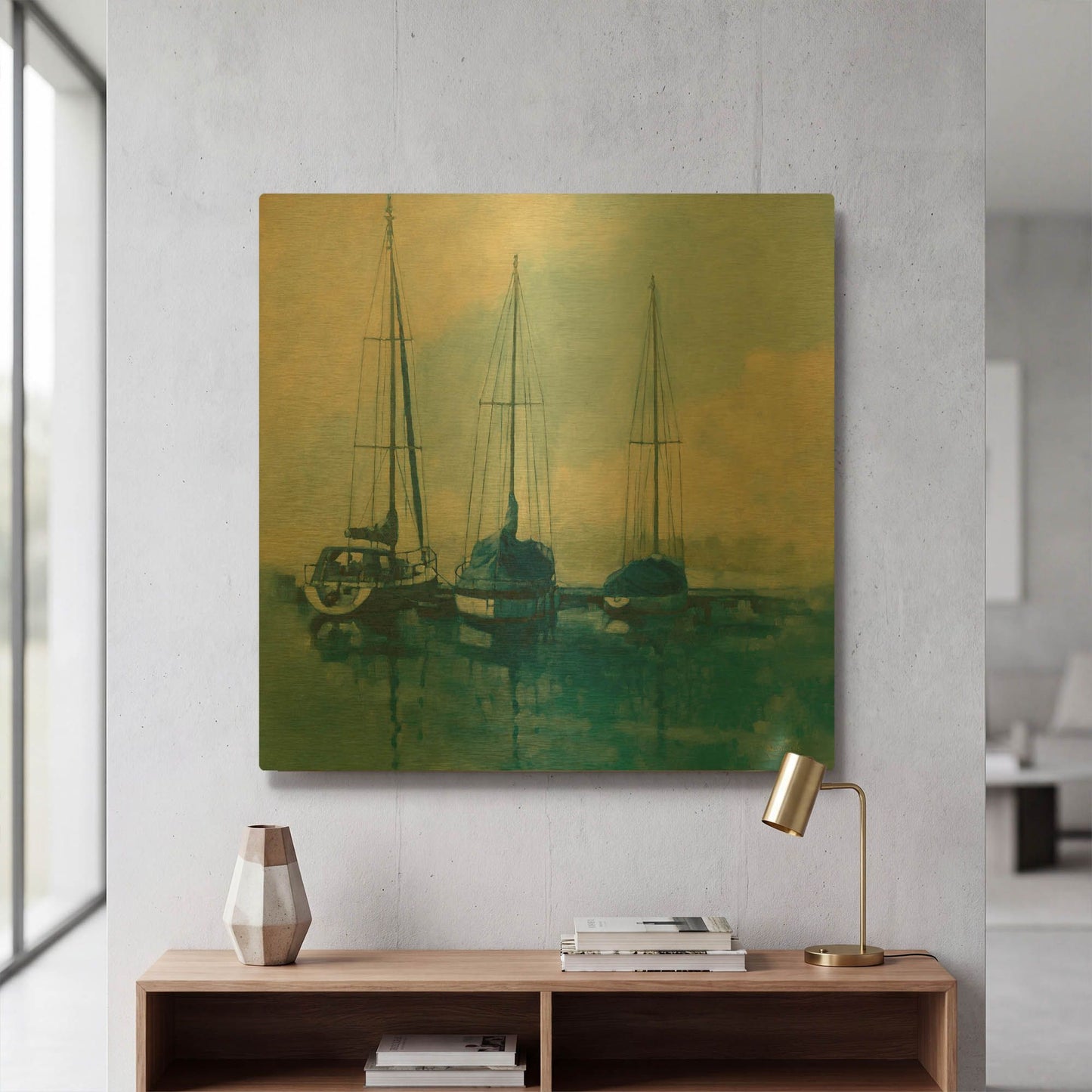 'Tied Up 1' By Graham Reynolds Gold Metal Wall Art